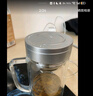 富光双层玻璃杯商务泡茶杯子大容量耐热办公水杯过滤带把银色320ml 实拍图