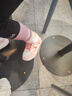 乔丹女大童加绒棉鞋儿童冬季休闲鞋子中帮搭扣童鞋 乔丹白/白桃粉36 实拍图