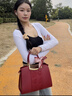 啄木鸟（TUCANO）牛皮包包女包手提婚包新娘妈妈包大容量轻奢品牌高级感七夕礼物 实拍图