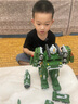 梦多福儿童百变磁力机器人玩具3-6岁变形玩具车男孩男童益智生日礼物 实拍图