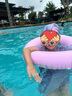 演绎游泳圈儿童3-6-10岁腋下圈小孩成人加厚大号泳圈游泳装备救生圈 亮片云朵泳圈蓝色70# 实拍图