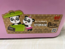 禧天龙塑料衣物收纳箱玩具整理箱55L 透明 3个装 带轮 实拍图