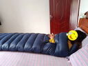 清然（QINGRAN） 羽绒睡袋成人冬季零下10度加厚保暖鹅绒睡袋户外防寒-30野外露营 1800克绒藏青 实拍图