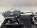 九阳（Joyoung）黑金麦饭石色不粘炒菜锅家用不粘炒锅燃气电磁炉通用 28cm 实拍图