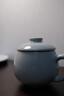 雅瓷汝窑茶杯办公室陶瓷杯子带盖喝茶泡茶杯小青杯礼盒装 汝窑小青杯 340ml 1只 实拍图