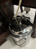 雅达佳 不锈钢茶水桶茶渣桶排水桶茶桶茶叶垃圾桶功夫茶具配件接水废水 茶渣桶小号-带盖+铜头排水球 实拍图