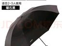 天堂伞强效拒水雨伞防风加固十骨大伞三折便携商务雨伞男女士 10骨黑胶大伞-曜石黑 实拍图