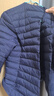 鸭鸭（YAYA）2025秋冬新款轻薄羽绒服男士内胆短款休闲百搭鸭绒保暖外套K 藏青色 L 实拍图