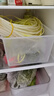 季萌4个装食品级冰箱储物盒收纳盒抽屉式厨房蔬菜水果食品鸡蛋保鲜盒 4个装(尺寸：32*18*12cm) 实拍图