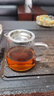 特厚耐热玻璃公道杯不锈钢茶漏套装大号分茶加厚耐高温茶具配件 茶漏+直身公杯 450ml 1只 实拍图