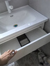 浪鲸浴室柜洗手盆柜组合陶瓷一体盆奶油风卫生间洗脸盆柜组合洗漱台 珍珠白|智能除雾镜柜70cm 实拍图