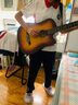 维卡斯（WEIKASI）民谣吉他初学者木吉他单板新手入门练习琴guitar吉它学生男女乐器 38英寸日落色+礼包【初学推荐】 实拍图