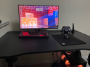 华菲丽钛戟S3同款创电竞桌分段式实木电脑桌家用可装机械臂台式学习书桌 钛戟S3同款-黑色碳纤维 120*75*75二段分板 实拍图