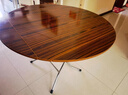 雷鑫智圆桌折叠桌餐桌家用饭桌方圆两用非实木简易吃饭桌子10人大圆桌 1.17米（烤漆腿） 实拍图