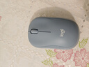罗技（Logitech）M221 轻音鼠标 无线鼠标 办公鼠标 对称鼠标 带无线微型接收器 雾霭蓝 实拍图