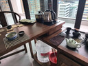 哈骆顿实木茶桌可折叠阳台家用可移动茶台泡茶桌椅组合茶几具烧水壶套装 【桌子+1圈椅2副椅】柜体泡茶款360°旋转 京速发-长100*宽47*高66 实拍图