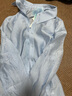 茵曼（INMAN）章若楠同款欧若风天丝女装长袖衬衫套装2025夏季新款蓝衬衣 浅灰蓝 S 实拍图