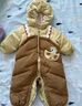 巴拉巴拉童装婴儿连体衣假两件连体羽绒服宝宝衣服冬加厚男童女童儿童 黄绿41122-白鸭绒 73 cm-充绒量80g 实拍图