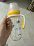 【9成新】好孩子（gb）婴儿防胀气防呛奶玻璃奶瓶新生儿奶瓶吸管重力球学饮杯260ML-浅黄 实拍图