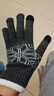 瑞莱奥 针织毛线手套男女士冬天户外防寒保暖开车骑行手套男防风防滑加绒可触屏时尚手套 灰色 均码 实拍图