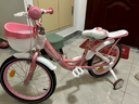 永久（FOREVER）自行车儿童单车小孩公主款童车宝宝18寸脚踏车学生车粉色 实拍图