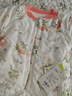 婧麒婴儿连体衣保暖秋冬夹棉冬季新生儿衣服宝宝150g加厚哈衣服 150g粉色花丛兔 59cm 实拍图