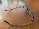 WAN XIN 新款 1.67超薄高清防蓝光镜片男可配度数送商务眼镜框女Z 56118透明蓝 超轻盈8.9克 配万新1.60MR-8超薄防蓝光镜片 实拍图