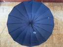 24骨长柄雨伞大号男士自动加固暴雨加大黑色直杆伞男晴雨直柄超大 藏青色【自动16骨-子弹头-直柄】 实拍图