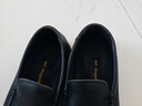 红蜻蜓男棉鞋厚绒保暖牛皮男鞋一脚蹬休闲套脚商务皮鞋 WTA30612黑色43 实拍图