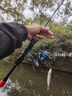 泰戈微翘马口竿微物路亚竿ul快调直柄1.8米纺车轮套装溪流白条翘嘴 实拍图