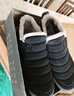 强人3515布鞋男冬季保暖棉鞋加绒加厚软底防寒一脚蹬棉布鞋 黑色 44 实拍图