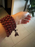 龍隐正宗小叶紫檀手串男女士款文玩手链檀香木佛珠子转运正品高端情侣 带金星款8mm*108颗（京仓速发） 实拍图