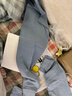 夫尼保罗【我爱祖国】秋衣秋裤男纯棉套装男士保暖内衣青少年线衣线裤 中国熊猫浅蓝 XL (175) 实拍图
