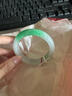 缅甸高档翡翠手镯冰种玉手镯浅绿飘花玉镯子女款真玉镯送礼物 53号 实拍图