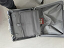 京东京造无界铝框18英寸行李箱男女 旅行箱密码箱登机皮箱 雪山银 实拍图