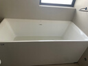 九牧（JOMOO） 浴缸家用成人小户型洗澡泡澡池浴室沐浴独立亚克力方形艺术浴缸 1.5m方形薄边独立浴缸YR10615 实拍图