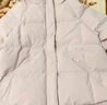 森马（Semir）90绒羽绒服女短款小宽松连帽高蓬面包服冬防泼水防风立领外套百搭 【显瘦小A廓形】杏黄（白鸭绒）30521 XL 【宽松版，建议拍小一码】 实拍图