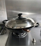 炊大皇 炒锅铁锅 无涂层铸铁锅双耳炒菜锅40cm 电磁炉通用传世 C40D2 实拍图