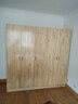 凤年楼【免费送装】100%全实木衣柜卧室平开门简约大衣橱家用收纳柜子 真实木-0.8米两门（80*60*200） 实拍图