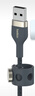 贝尔金（BELKIN） USB-IF认证Type-C轻柔编织快充线适用于苹果iPhone 15 Pro Max车载CarPlay充电数据线 USB-A转Type-c 1米蓝色 实拍图