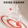 小土豆（potato）儿童水杯吸管婴儿1-2岁以上ppsu断奶耐摔带重力球 300ml蔷薇红 实拍图