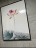 墨派荷花图新中式卫生间防水洗手间门口挂画浴室厕所装饰画免钉免打孔 清香怡人 40*60cm晶瓷+铝合金边框 实拍图