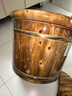 川柏香实木泡脚桶木桶洗脚盆木桶家用足浴桶泡脚木质香柏木碳化木制脚盆 30cm 【碳化带盖】+艾90+按+贴 实拍图