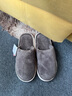 优调棉拖鞋男居家抗菌防臭毛毛绒冬季保暖静音防滑拖鞋女 棕色42-43 实拍图