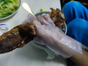 优奥（YOUAO）儿童一次性手套200只加厚食品级PE防漏3-12岁小孩幼儿宝宝手套 实拍图