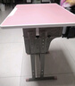 下一章儿童学习桌可升降小学生家用书桌写字桌椅套装写作业专用课桌桌子 学校同款加粗加厚桌椅-粉色 实拍图