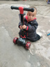 爱斯高（AXGLO）儿童滑板车防滑防侧翻3-6-12岁折叠转向 加宽闪光轮溜娃儿童车 红色经典版 （轮宽4cm） 实拍图