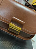 CHARLES&KEITH复古锁扣豆腐包单肩斜挎包包女包生日礼物CK2-80781400 DARK BROWN深棕色CK2-80782444 S/M 实拍图