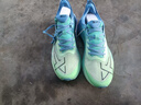 特步【2000公里二代】跑鞋男两千公里耐磨回弹跑鞋体考竞训女跑步鞋 马卡绿/海天蓝 男-建议拍小半码 43 实拍图