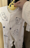 早产儿婴儿衣服低体重早产宝宝连体按扣哈衣小码小码超小纯棉 牛奶熊按扣连四季款 38cm M 适合4-5斤早产宝宝 实拍图